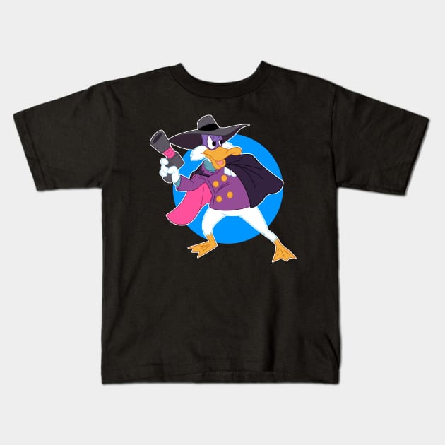 Darkwing Duck Kids T-Shirt by AlanSchell76